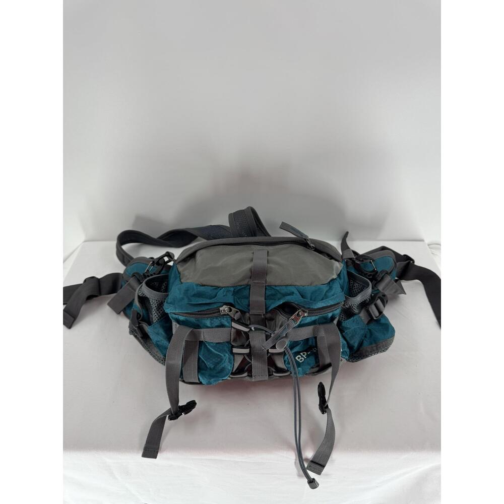 BP Vision Blue/Gray Outdoor Hiking Camping Biking Park Waterproof Fanny BackPack